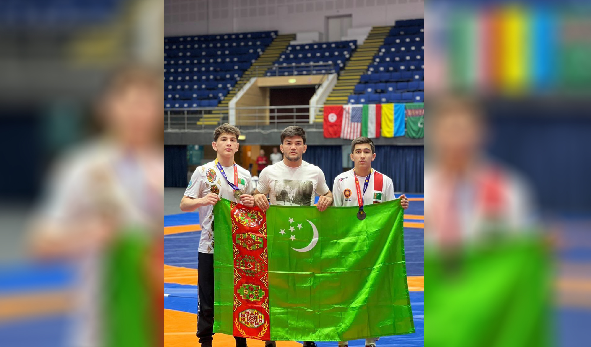 Turkmen freestyle wrestlers won gold and silver at the international tournament in Romania